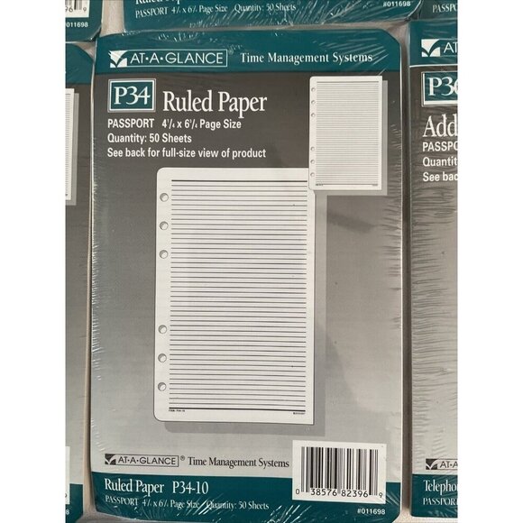 At-A-Glance Passport 4" x 6" P34/P36/P45 Time Management Paper & Tabs Bundle - Picture 4 of 8